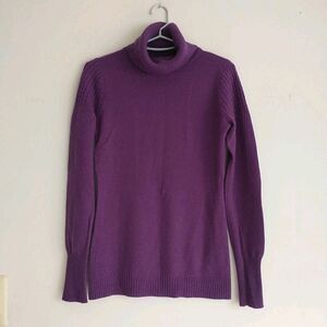 Autumn Cashmere Sweater Women S Purple CableKnit Turtleneck Washabl Quiet Luxury